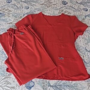 Grey's Anatomy Soft Cotton Pumpkin Scrub  Set